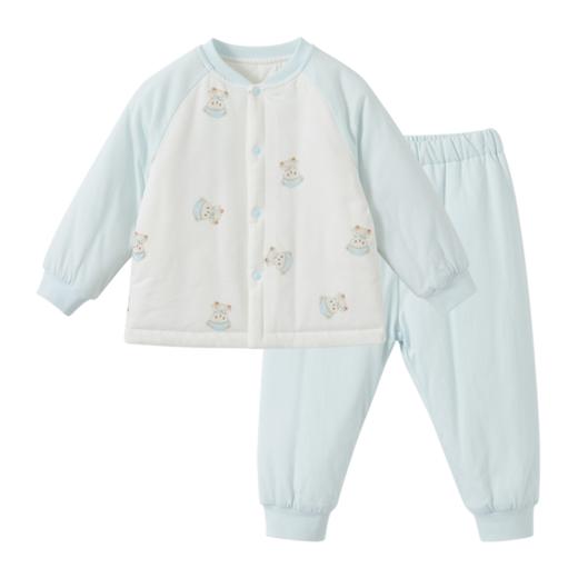 怡比晚安小熊长袖开襟套装HY25WIN099冰蓝73#-100# 商品图6