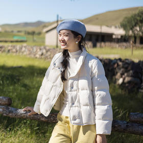 特绽放673朵/方糖多色羽绒服·新款多色90鸭绒保暖高领短款羽绒服