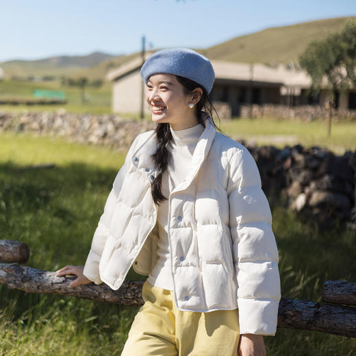 特绽放673朵/方糖多色羽绒服·新款多色90鸭绒保暖高领短款羽绒服 商品图0