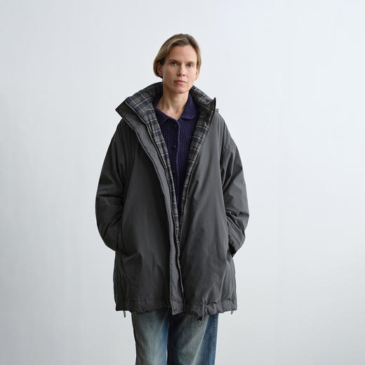 ROMI STUDIO“温暖如初”90白鹅绒立领夹克式连帽棉服外套 431W1115 商品图0