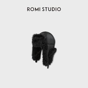 ROMI STUDIO“北海道之旅”阿尔卑斯山拉贡羊羔绒雷锋帽 RWCWP86742