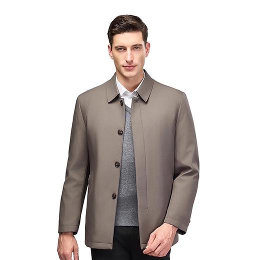 丰讯 可拆卸内胆冬季白鸭绒外套中年男士翻领羽绒服 FXNX81988 商品图2