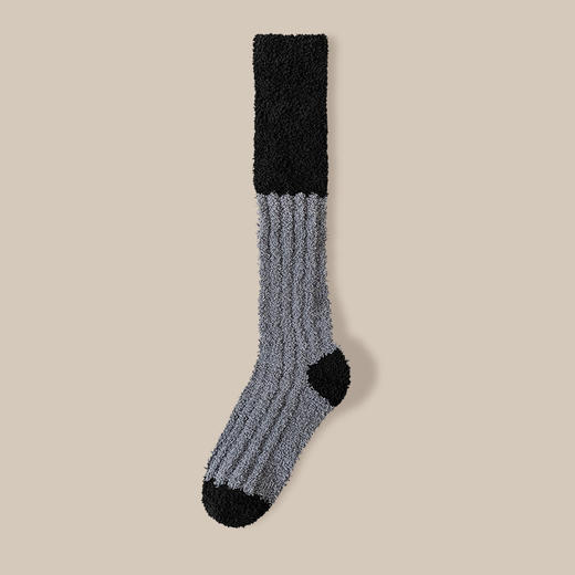 【买一送一！厚实过暖冬！】珊瑚绒小腿袜子女冬季加厚保暖情侣居家睡眠袜秋冬产后月子长筒袜 商品图13