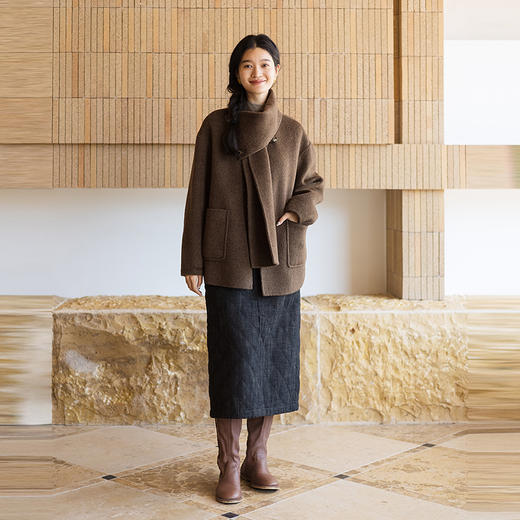 绽放670朵/夹心半裙·羊毛棉夹棉A字显瘦保暖半身裙中长裙女秋冬 商品图2