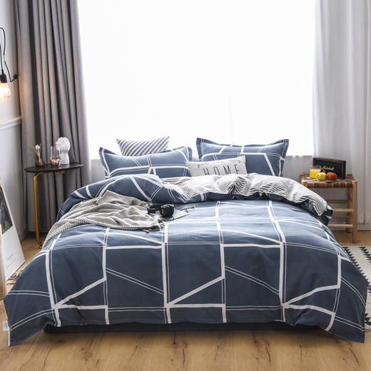 啄木鸟 几何方块 四件套200*230cm ZMN-AR-06 商品图0