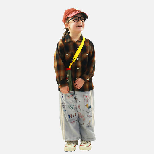 日本DD童装 DENIM DUNGAREE 平纹针织 PENNIE 企鹅涂鸦运动长裤 商品图0