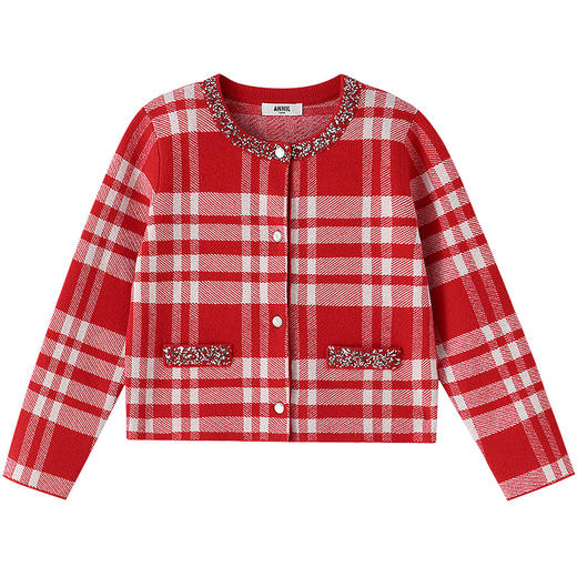 【新年波】女童针织开衫春季新款安奈儿童装EG614506 商品图6