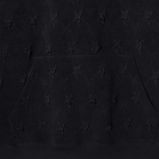 WY1176SDSA男士秋冬新款痞帅男装高街满印发泡星星连帽卫衣百搭时尚上衣 商品图3