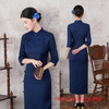 SKY 66988复古中国风长款中袖时尚中式修身旗袍 商品缩略图1