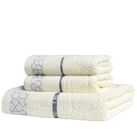 南极人 水立方浴巾毛巾三件套 N08005-3 商品图0