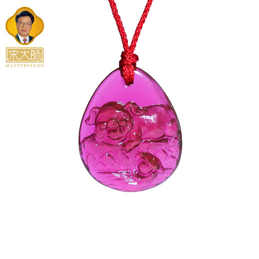 集雅轩宋韶光大师2026年 猪 珠联璧合 琉璃吊坠礼品礼物 商品图4
