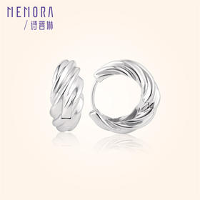 【任选3件599元】素圈圆环耳饰 S925银耳环时尚ins风耳圈MEMORA诗普琳YEE02401、YEE02402（线上专供）
