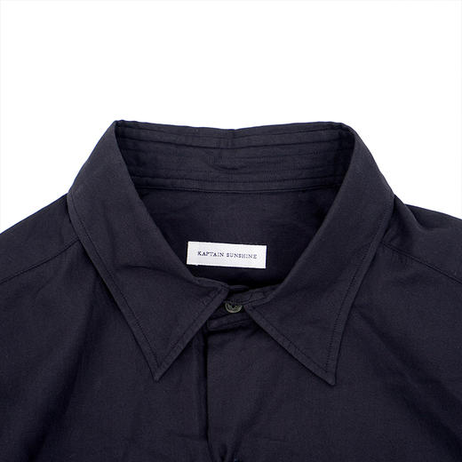 KAPTAIN SUNSHINE Regular Collared 超高支棉丝绸混纺府绸衬衫 商品图1
