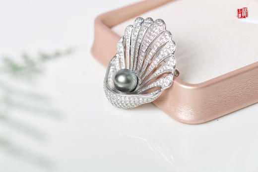 【贝壳】大溪地海水珍珠胸针 商品图2