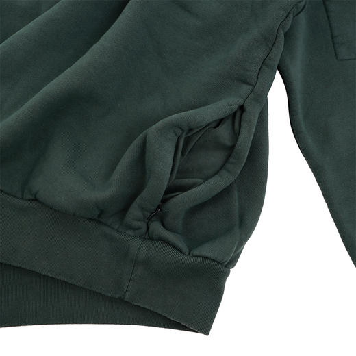 is-ness PIGMENT DYED CREW NECK 成衣染色宽松廓形圆领套头卫衣 商品图2