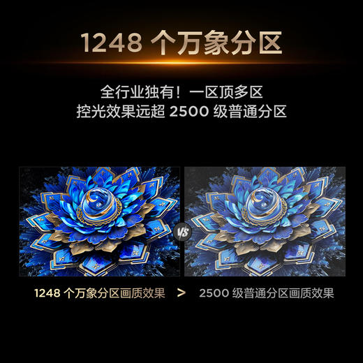 【新品上市】TCL电视 75T7L Ultra 75英寸 QD-Mini LED 蝶翼星曜屏 万象分区 绚彩XDR 3000nits 超薄电视 商品图3