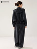哈瓦塔（加绒）摩登砂洗休闲外套镰刀裤套装H350163 商品缩略图3