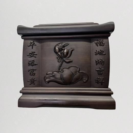 【孝忠义】实木骨灰盒 商品图3