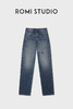ROMI STUDIO“复古丹宁”夏季轻薄水洗毛须直筒牛仔裤 RWCRX83985 商品缩略图9
