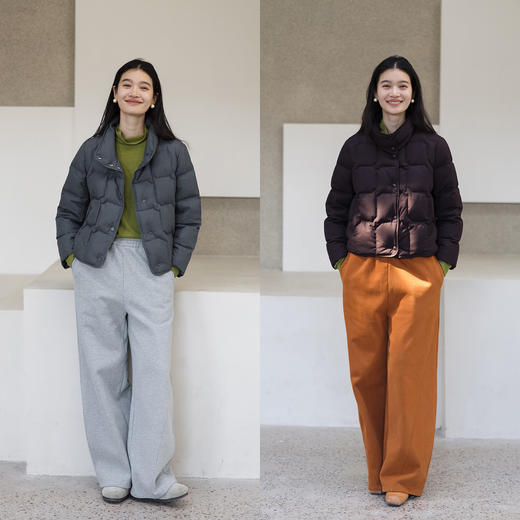 特绽放673朵/方糖多色羽绒服·新款多色90鸭绒保暖高领短款羽绒服 商品图3