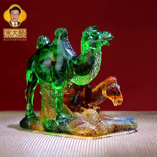 集雅轩宋韶光大师2026年新款猴 健行万里 琉璃摆件礼品 商品图2