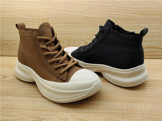 2024豪行秋冬款正品高帮短靴轻便时尚休闲舒适厚底女单靴24491153 商品图3