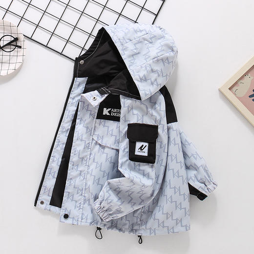 童装男童外套春季儿童冲锋衣休闲帅气春秋户外防水2025新休闲上衣 商品图2