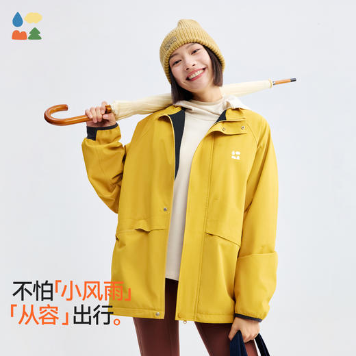 [屁侠推荐]女式加绒风壳外套森林棠25冬季新款女士保暖防风耐磨立领外套61353199 商品图2