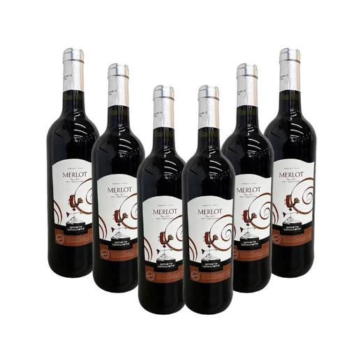 【整箱购，买一送一】顺丰鹊 梅洛红葡萄酒2017年 750ml*6 商品图0