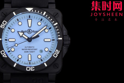 M+柏莱士INSTRUMENTS系列BR03A 方形男士腕表 陶瓷壳 雾霾蓝 商品图3