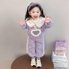 女童冬装套装 儿童加绒加厚休闲两件套洋气女宝宝 商品缩略图3