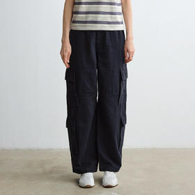 ROMI STUDIO“工装美学”*长绒竹节棉高士线绳染休闲裤 431K0022(现货)