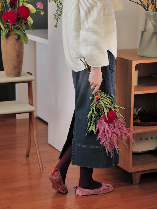 唐画设色 彩色天鹅绒配搭丝袜 6色 高弹 山林曦照 商品图3