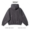 SDSA秋冬新款痞帅男装美式撞色刺绣字母拉链连帽卫衣百搭开衫外套 商品缩略图4