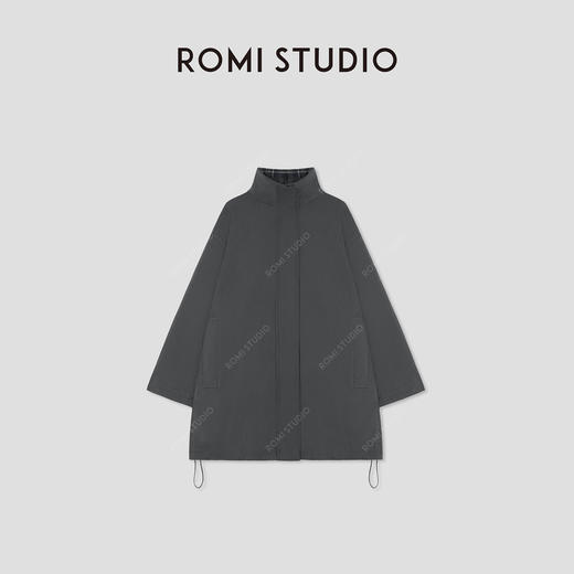 ROMI STUDIO“温暖如初”90白鹅绒立领夹克式连帽棉服外套 431W1115 商品图4
