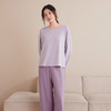 【专属链接】 山茶花兰精莫代尔情侣款家居服 男女同款 云柔棉面料，内层磨毛工艺，柔软保暖；添加山茶花精油淡淡花香；无感标签平整缝线，弹力腰带，穿着舒适 商品缩略图7