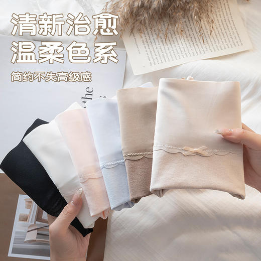 高腰微收腹！7A全棉抗菌60S高腰纯棉内裤女大码女士无痕轻收腹提臀无痕三角裤 商品图2