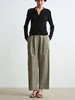 ROMI STUDIO垂坠感精致休闲高挑西装设计感直筒长裤 D3122(现货) 商品缩略图6
