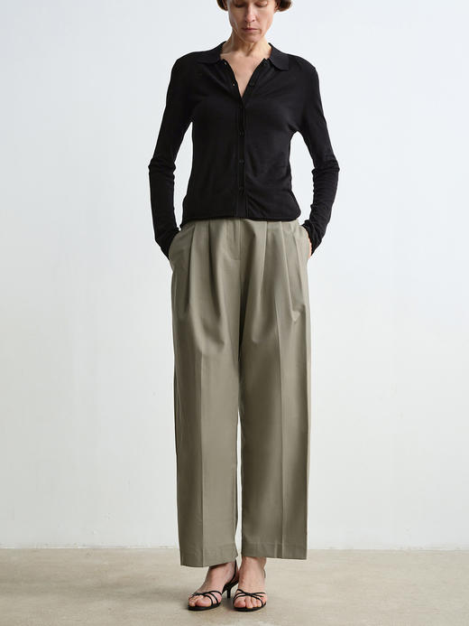 ROMI STUDIO垂坠感精致休闲高挑西装设计感直筒长裤 D3122(现货) 商品图6