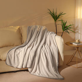 【秒杀 商超爆款】丝享双面舒棉绒多功能毯 暖绒光年