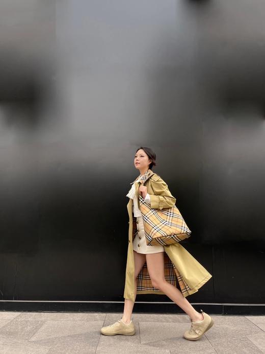 非质量问题 不退换！ 巴宝莉 女士卡斯尔福德版型格纹衣领Trench风衣（EJ） 商品图1