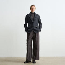 ROMI STUDIO“意式复古”甄选圈圈呢绵羊毛混纺西装外套 431W3084