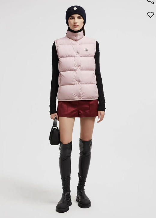 蒙口Badia哑光 轻盈羽绒 厚马甲 粉色 白色 黑色 商品图3