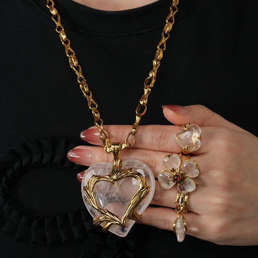 北京仓｜Goossens Paris-COEUR PRECIEUX-爱心 大号 项链［法国设计师］ 商品图3