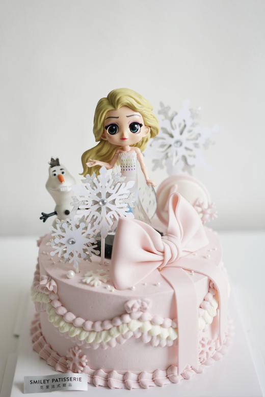 主题奶油蛋糕 | 鲜果原味奶油 -  粉红艾莎 商品图0