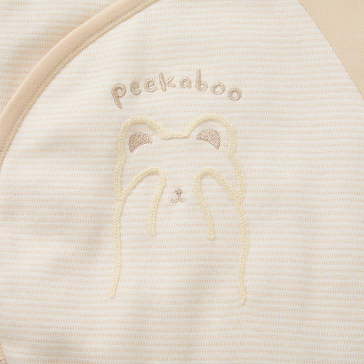 怡比躲猫猫长袖系带哈衣HY25WIN024咖白色调52#-66# 商品图9