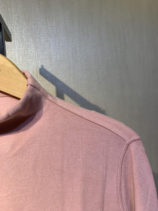 高回弹不变形水淼2025冬新款柔软磨绒立领打底蓄热绒衫1556 商品图3