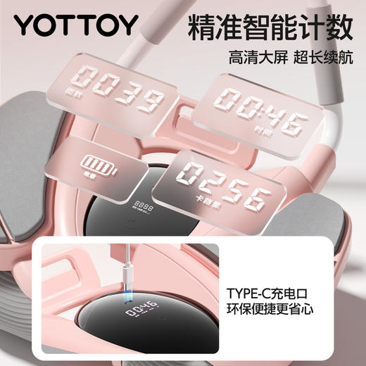 YOTTOY健腹轮自动回弹女士卷腹腹肌2025新款滚轮健身器瘦肚子收腹 商品图3