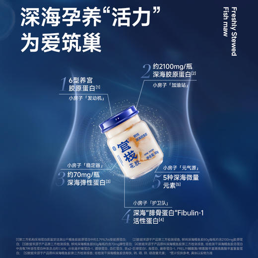 【限时特惠】官栈-鲜炖花胶 深海鳕鱼胶胶原蛋白（80g/瓶） 商品图3