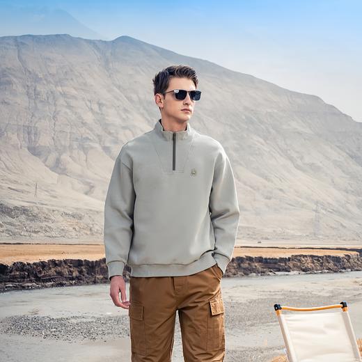 香港寺木秋季半拉链立领卫衣 上身大牌感十足！男女同款 商品图3